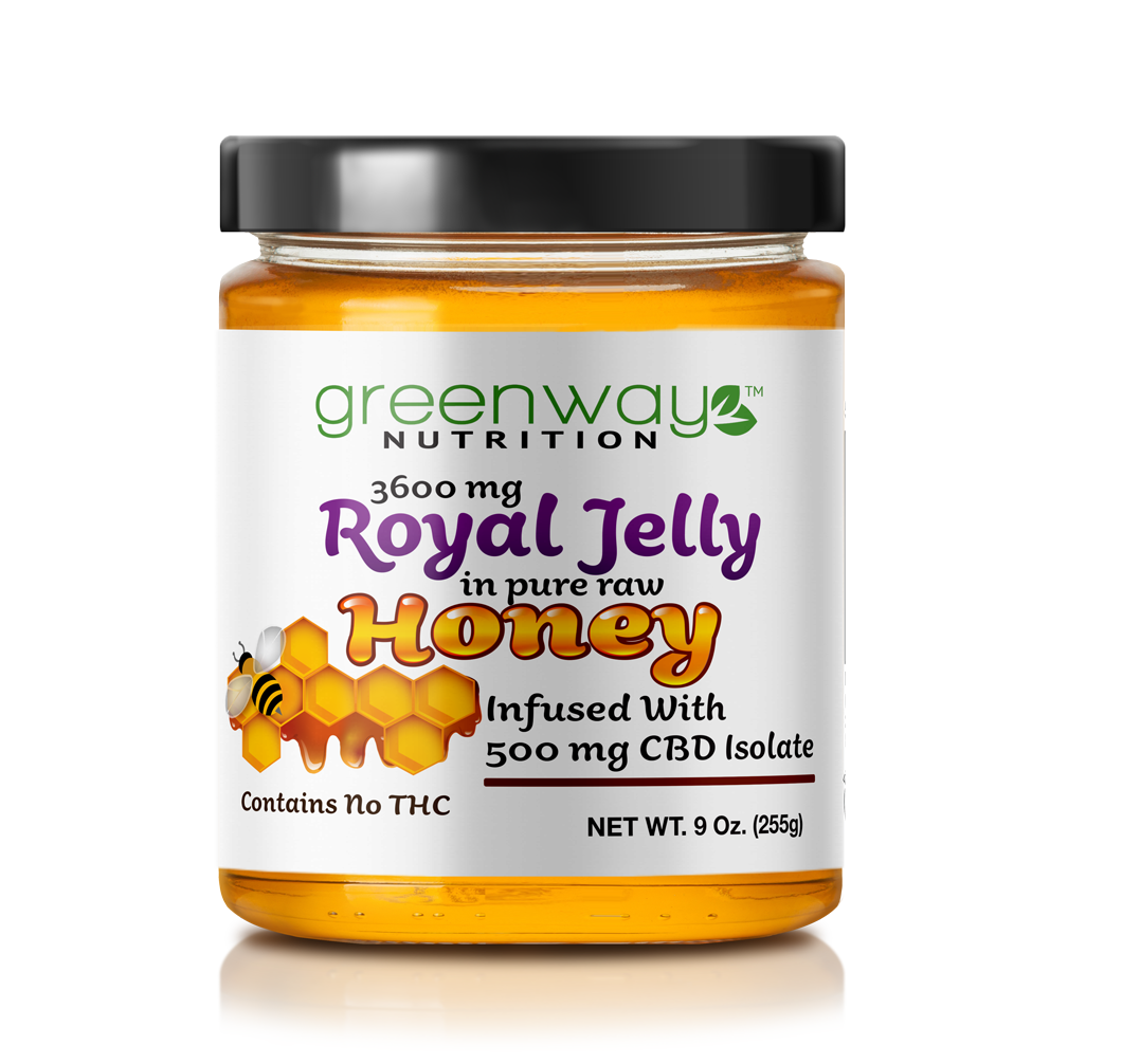 CBD ROYAL JELLY 36000mg IN RAW HONEY 500mg ISOLATE - Greenway